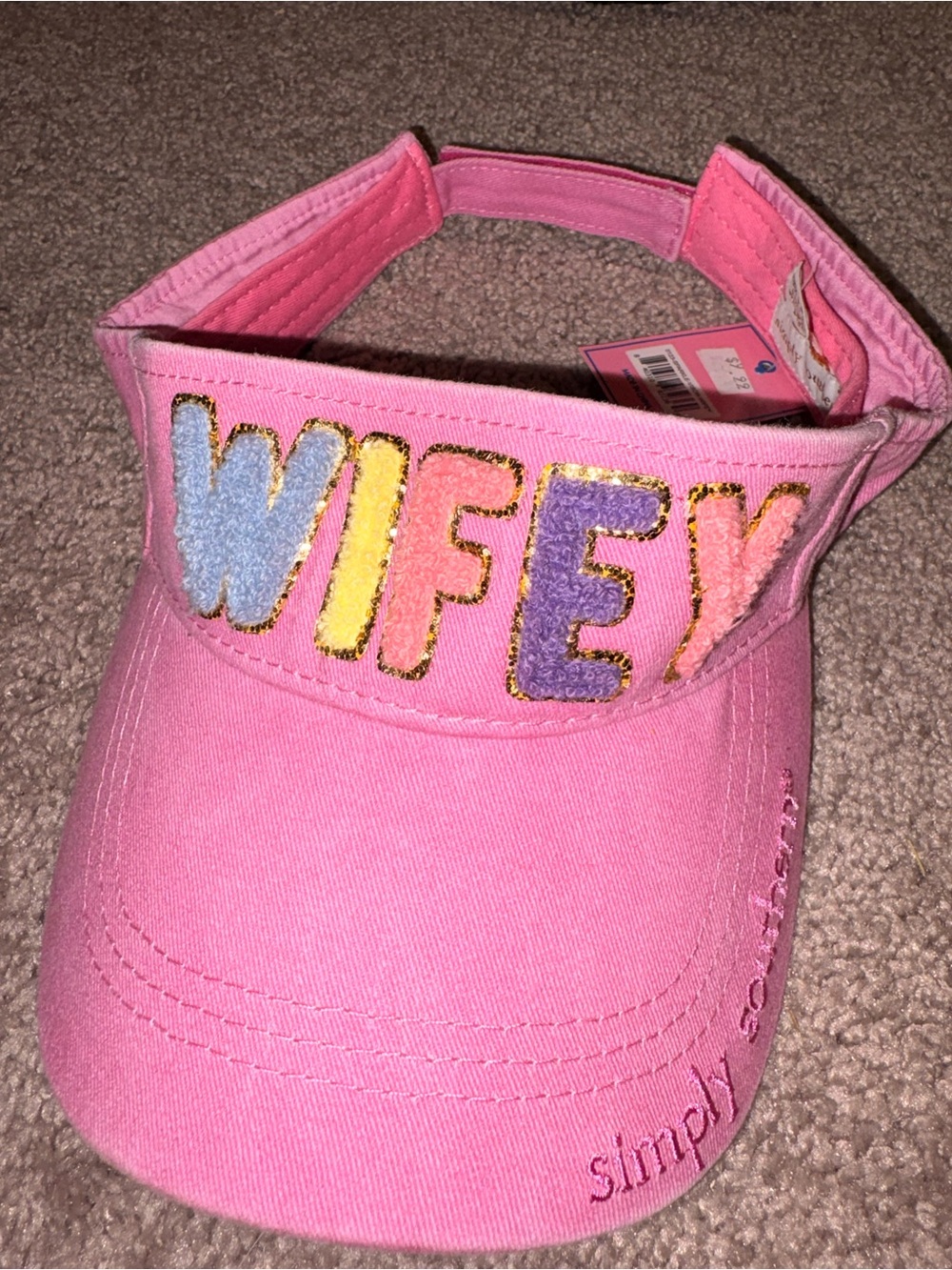 Simply Southern Pink 'Wifey' Visor